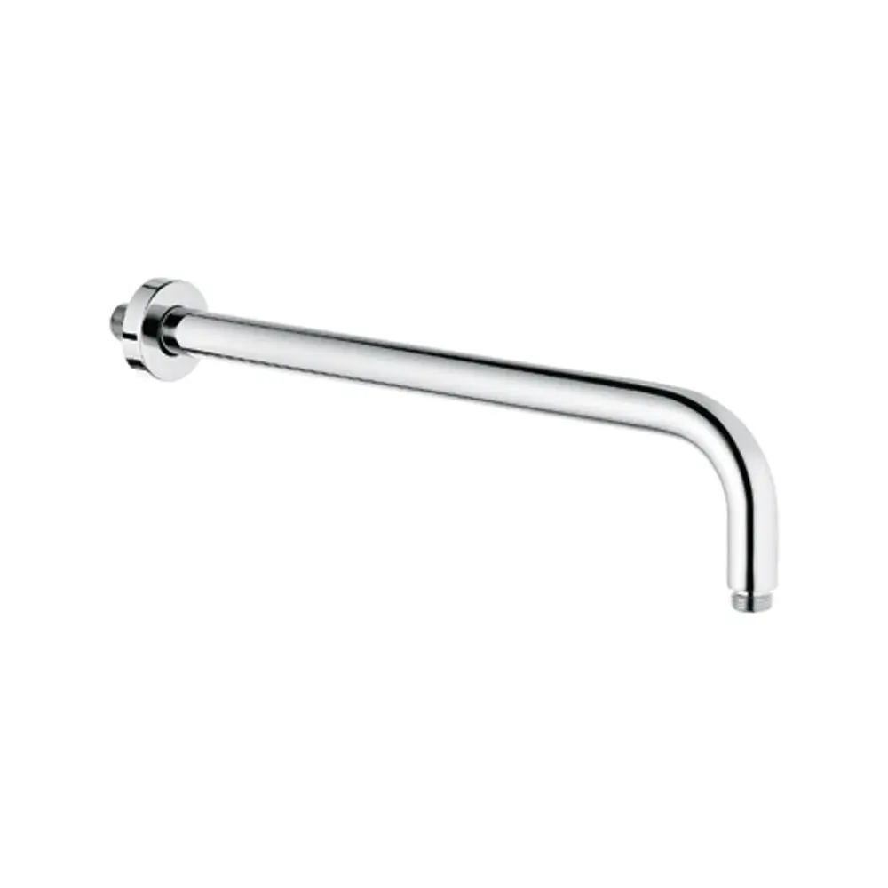 Wand-Brausearm aus chromiertem Material, gerade Form mit einer anschraubbaren Verbindung. Produkt von Kludi, geeignet für die Montage in Duschbereichen.
